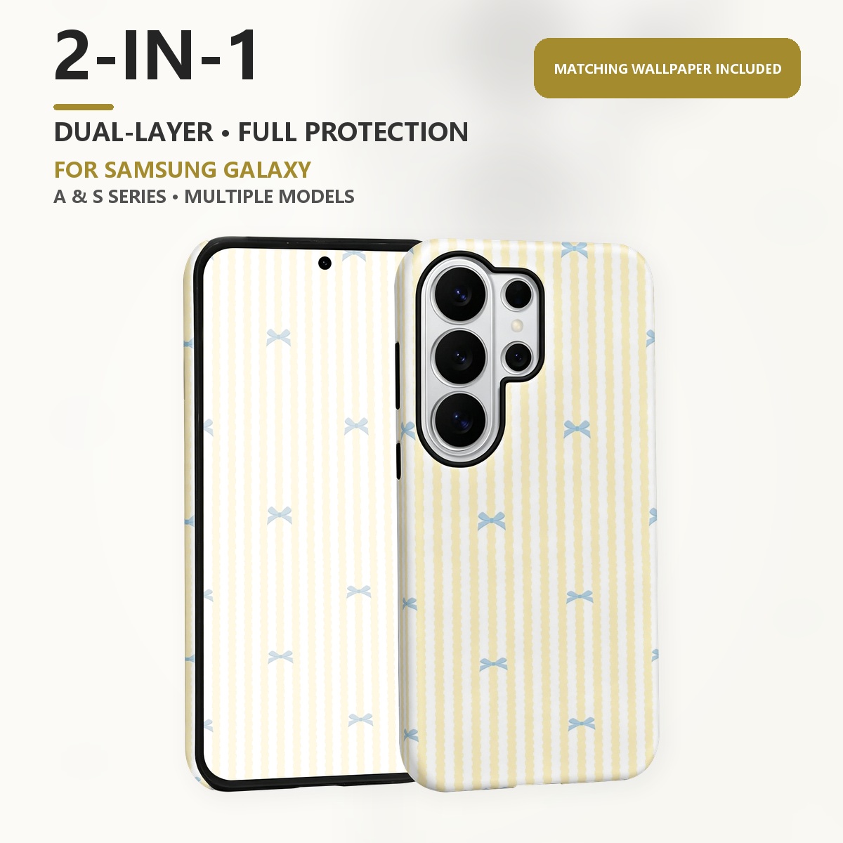 Blue Bow Yellow Stripes 2-in-1 - Samsung Galaxy S24 评论和价格