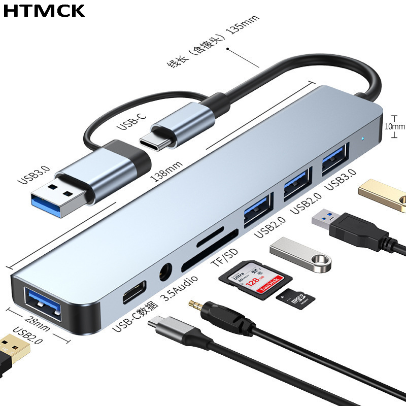 8-in-2 USB Type-C Multiport Do - Usb Hub Type C 评论和价格