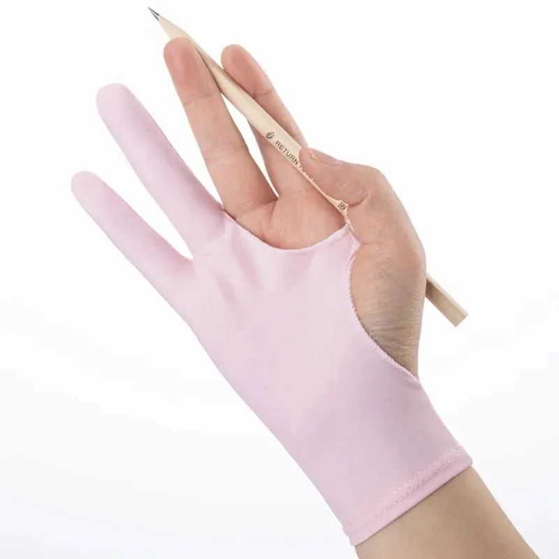 1/4pcs Anti-Fouling Two-Finger - Drawing Glove Artist 评论和价格
